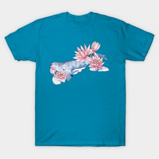 Whales and Water Lilies T-Shirt